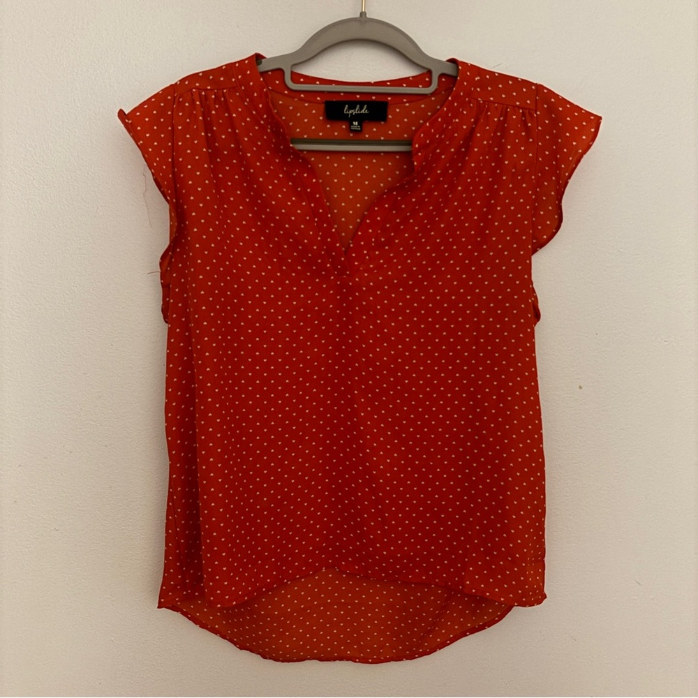 Blouse with Heart Pattern
